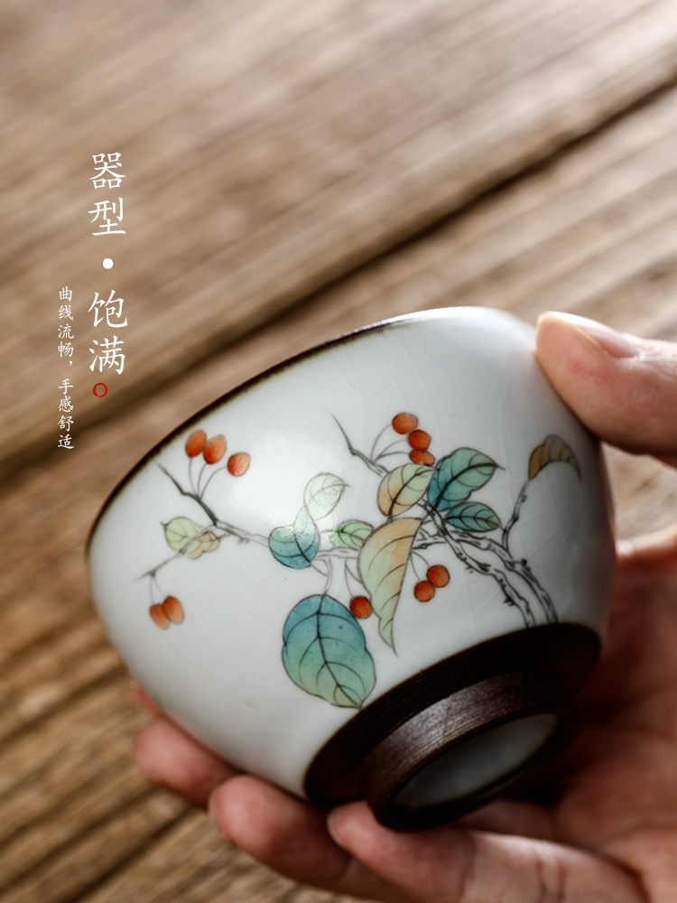 Pure manual your up kung fu tea set jingdezhen ceramic cups master cup sample tea cup single CPU hand - made pieces of tea