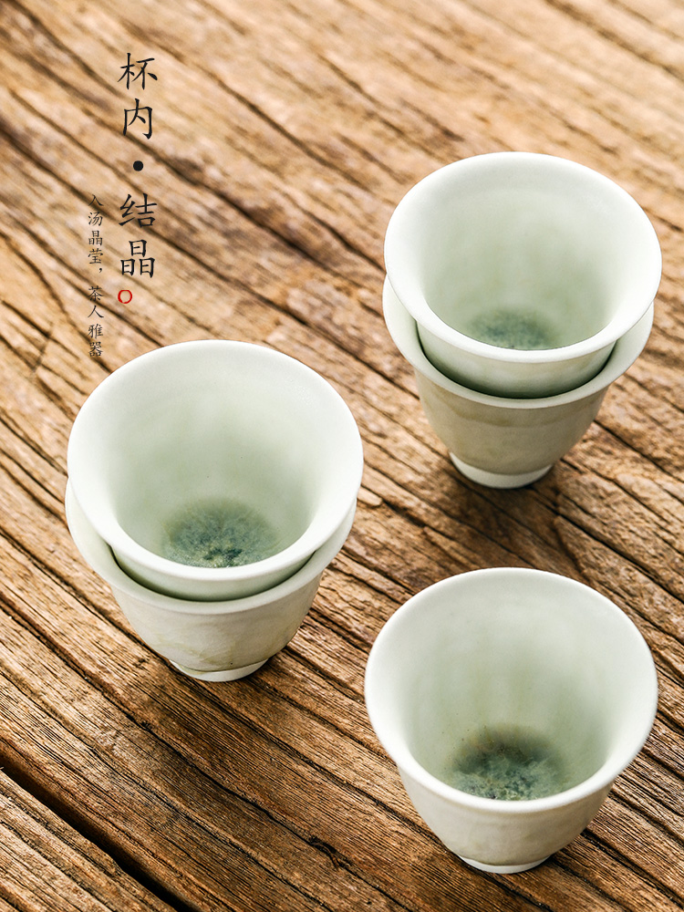 Tea master cup single CPU jingdezhen pure manual sample Tea cup single kunfu Tea Japanese Tea powder led ceramic, getting out