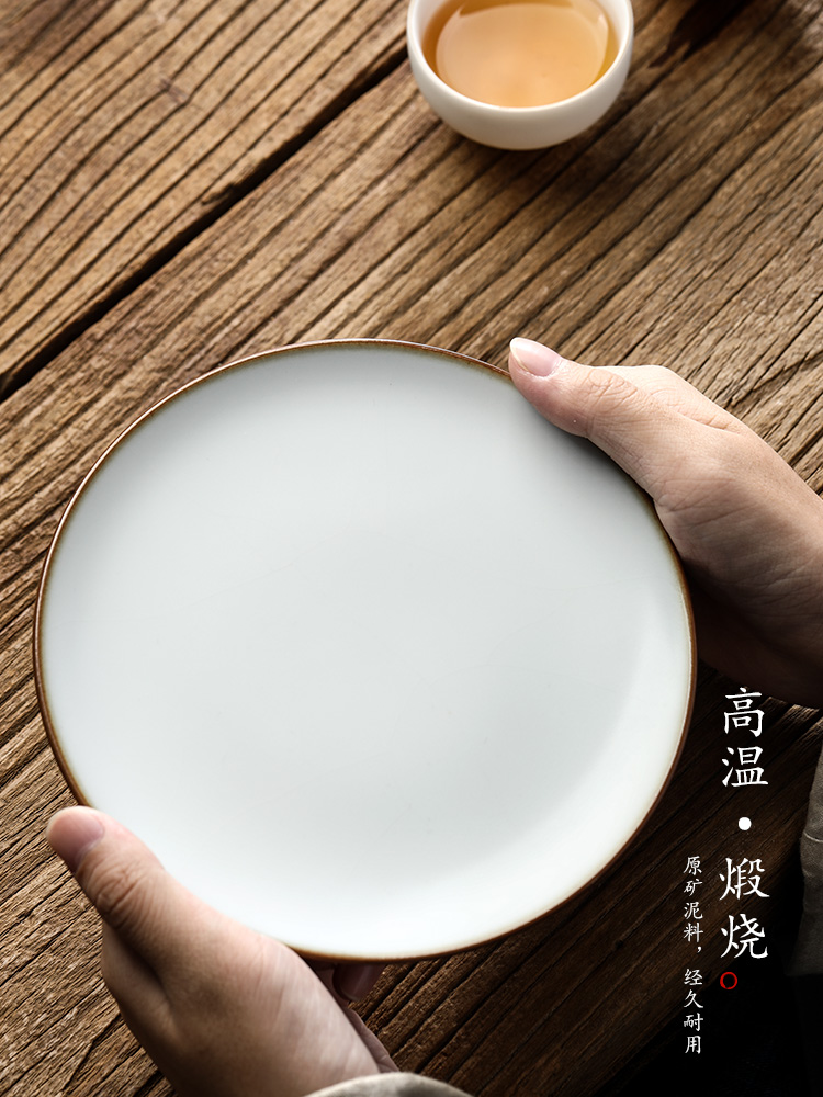 Jingdezhen your up pot of bearing dry Taiwan Japanese checking ceramic tea household cup mat ground tea accessories