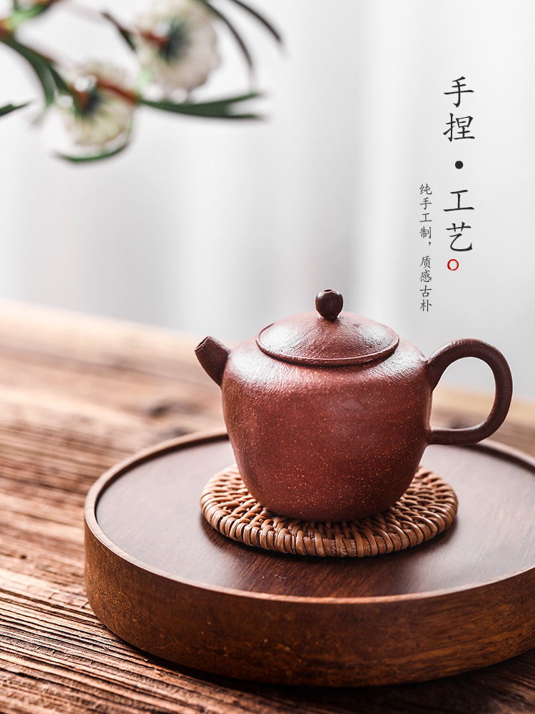 It kunfu tea teapot all hand jingdezhen Chinese style ball hole in true up household small single pot of tea pot