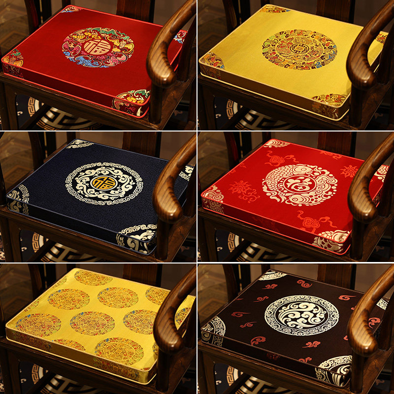 Chinese red wood sofa cushion cushion solid wood furniture wood furniture stool tea table chair cushion tea chair seat cushion chair cushion