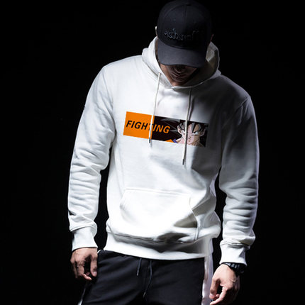 2018秋冬新款套头连帽卫衣龙珠动漫人物孙悟