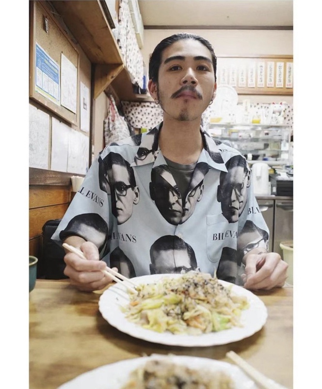 Wacko Maria 22Ss Bill Evans Jazz Music Figure All over Printed Hawaiian Short-Sleeved Shirt