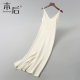 Knitted suspender dress for women, autumn and winter long hip-covering bottoming vest dress, slim slit, sleeveless, slimming inner wear