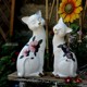 Cat Ornament Gardening Small Fresh Garden Decoration Resin Handicrafts Home Decoration Creative Garden Flower Pot Landscaping