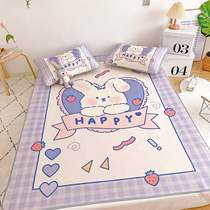Hengyuan Xiangxiang Summer Ice Screen cool three pieces can wash 1 8m bed air conditioning seat students 0 9 m single cartoon