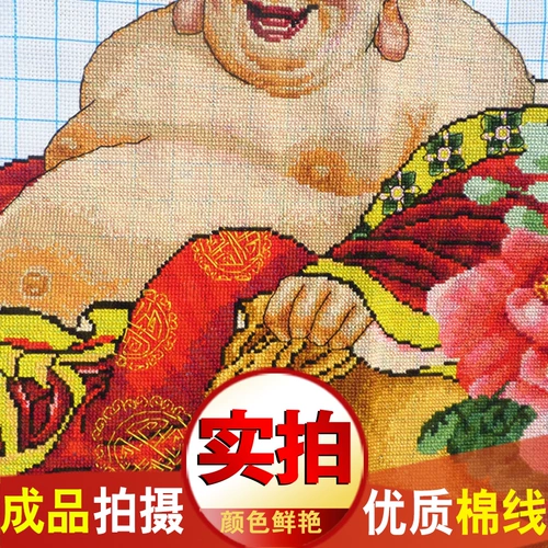 Xiaokou часто открывает сан Maitreya Buddha самого ручной вышивки ручной вышивкой