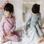 [Nhà sữa] 2018 thu đông mới đồ lót trẻ em cotton độn áo sơ mi quần bé phục vụ nhà