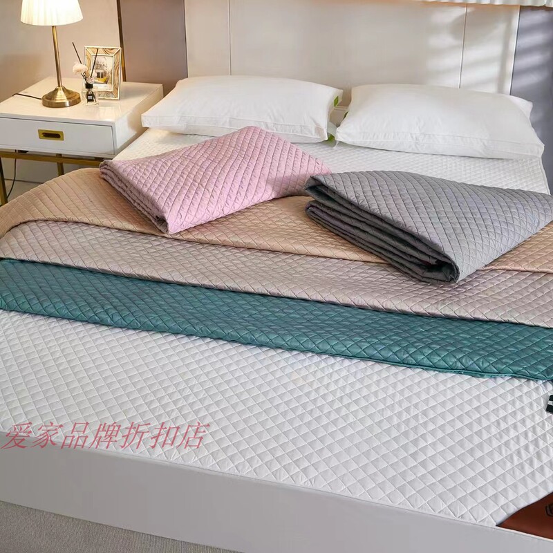 Sleep Workshop 60 Long-Staple Cotton Bed Protector, Quilted Fitted Sheet, 360-Degree Wrap, Smooth, Breathable, Skin-Friendly and Soft