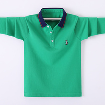 Childrens long sleeve T-shirt boys 2021 Spring and Autumn new foreign style polo shirt