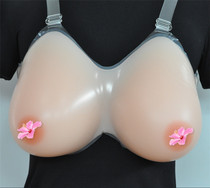 Plump transparent sling silicone skin color water drop type mens cd conjoined cross-dressing prosthetic breasts pseudo-mother fake breasts fake breasts