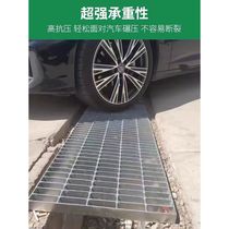 Drainage ditch cover plate hot-dip galvanized grating underground garage trench sewer galvanized steel grating stair step platform