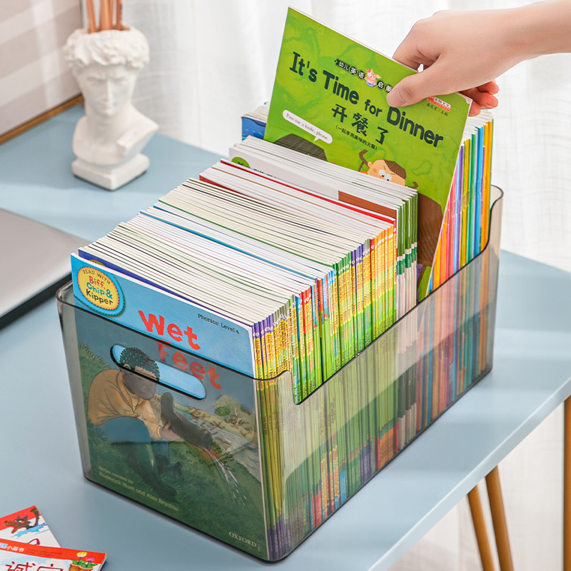 Star Superior Book Containing Box Transparent Children Oxford Tree Plotter Book Finishing Thever Tabletop Containing Storage Hamper-Taobao