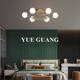 All-Copper Master Bedroom Ceiling Light, Living Room Elegant and Simple Modern Light Luxury Creative Nordic Lighting for Study and Dining Room