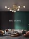 2024 Model Light Luxury All-Copper Crystal Living Room Lamp, Simple Modern Home Dining Room Lamp, Nordic Semi-Hanging Lamp, Bedroom Lighting
