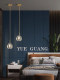 Simple Modern Restaurant Bar Chandelier, All-Copper Crystal Bedside Creative Small Chandelier, Designer Lighting