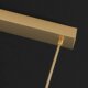 All-Copper Restaurant Chandelier, Modern Minimalist Light Luxury Long Strip Led Lighting, Creative Designer Gourd String Chandelier