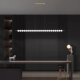 All-Copper Restaurant Chandelier, Modern Minimalist Light Luxury Long Strip Led Lighting, Creative Designer Gourd String Chandelier