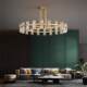 Modern Light Luxury Round Crystal Chandelier for Living Room, Villa, Duplex, Dining Room, Large Chandelier, All-Copper Lighting Fixtures