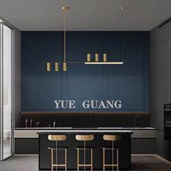 Nordic Post-Modern All-Copper Dining Room Chandelier Designer Creative Bar Table Lamp Simple Dining Table Personalized Minimalist Chandelier