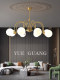 Simple Modern All-Copper Living Room Chandelier, Creative and Unique Dining Room Glass Lighting, Nordic Designer Bedroom Study Lamp
