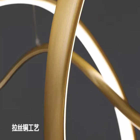 All-Copper Creative Modern Minimalist Restaurant Chandelier Designer Personalized Dining Table Lamp Bar Counter Italian Minimalist Dining Room Lamp