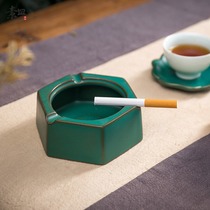 Geometric ashtray creative personality trend Home Office ornaments fashion ashtray anti-fly ash ashtray