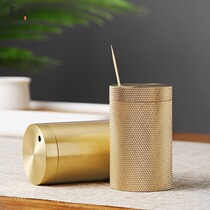 Creative household living room toothpick tube Nordic high-end living room toothpick box car portable toothpick tank light luxury toothpick bucket