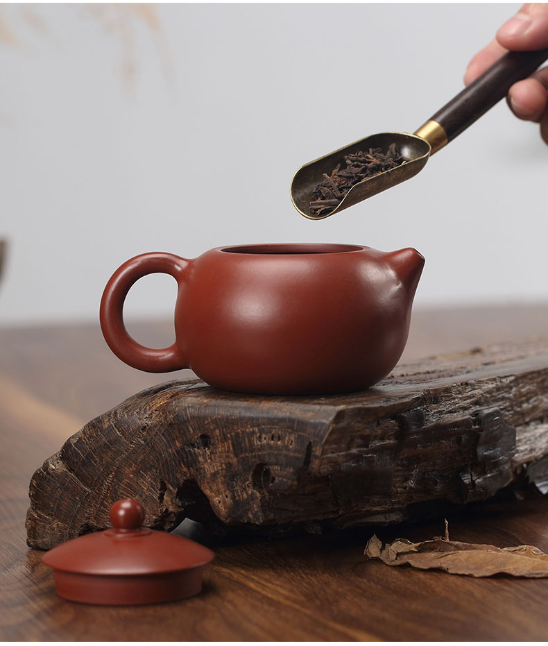 Yu is yixing it all pure hand teapot tea kungfu tea set undressed ore dahongpao xi shi pot