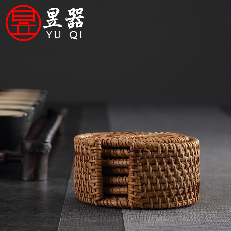 Yu is the autumn rattan has cup mat cup holder, kung fu tea tea tea set combinations are it mat