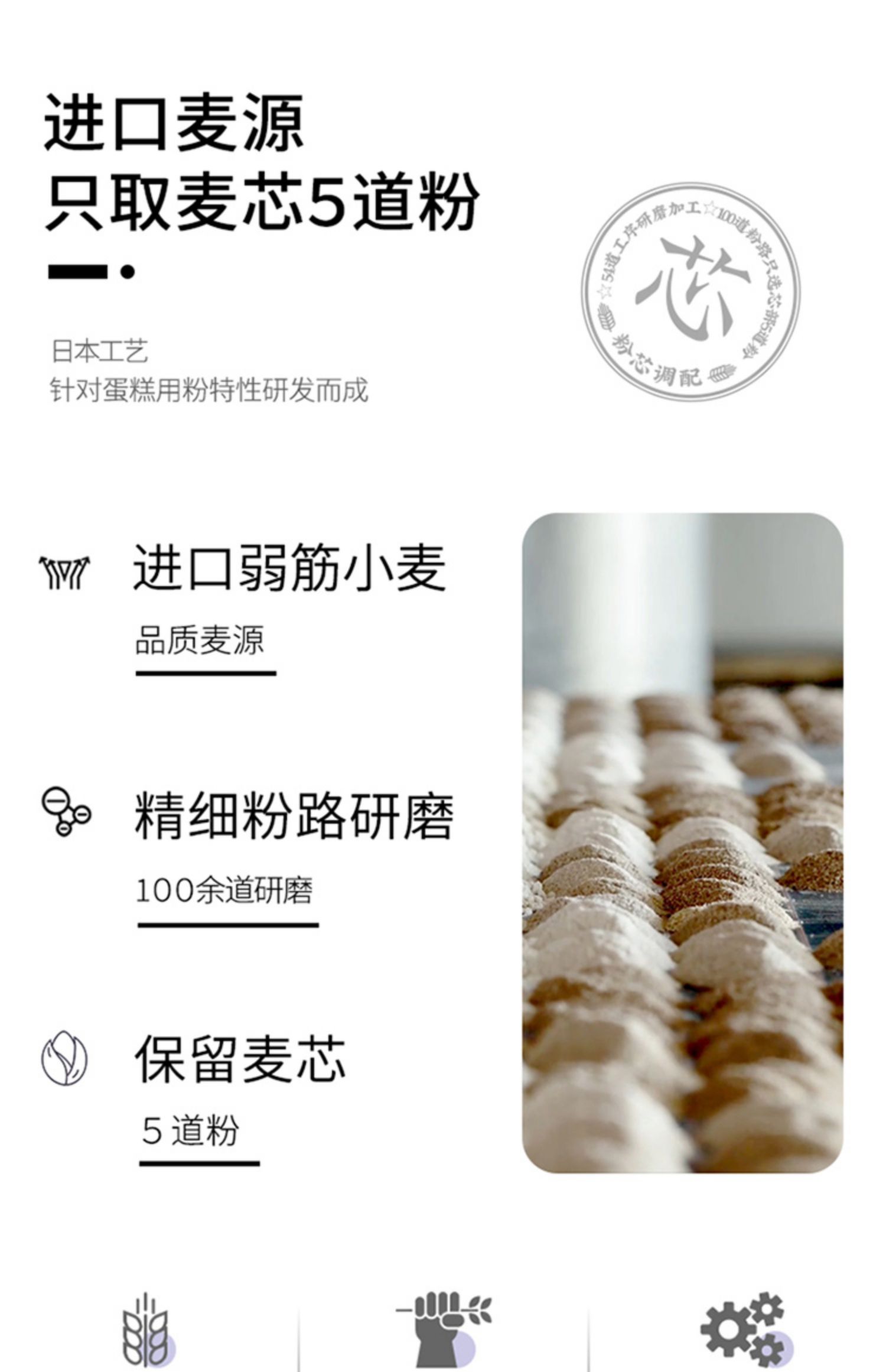 新良软白低筋面粉1kg蛋糕粉专用蒸糕松饼干