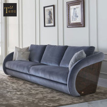 Tan Sizhe light luxury custom Bentley sofa Bentley furniture style Italian villa large flat fabric sofa