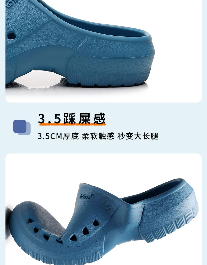 Operating room slippers for women and men, non-slip breathable hole shoes, special work shoes for surgeons and medical staff, surgical shoes