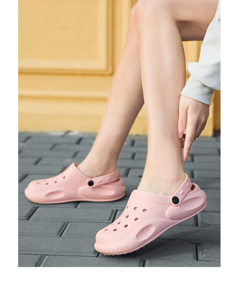 Medical slippers for men and women, operating room shoes, non-slip soft bottom, laboratory shoes, Baotou Crocs, hospital work shoes