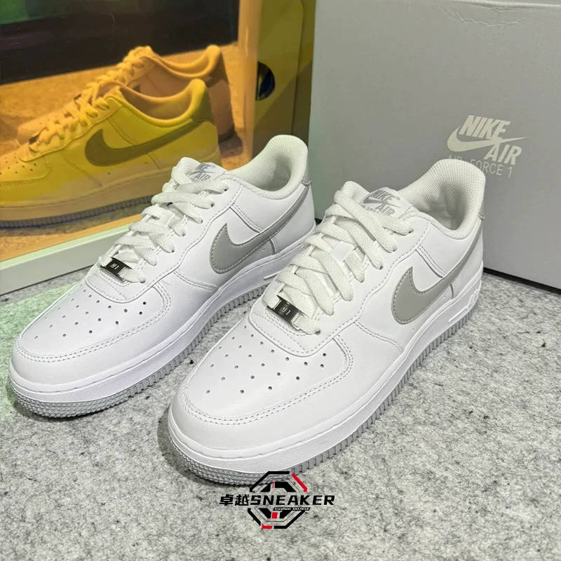Кроссовки Nike мужские новые Air Force 1 Air Force 1 af1 белые серые повседневные низкие кроссовки FJ4146