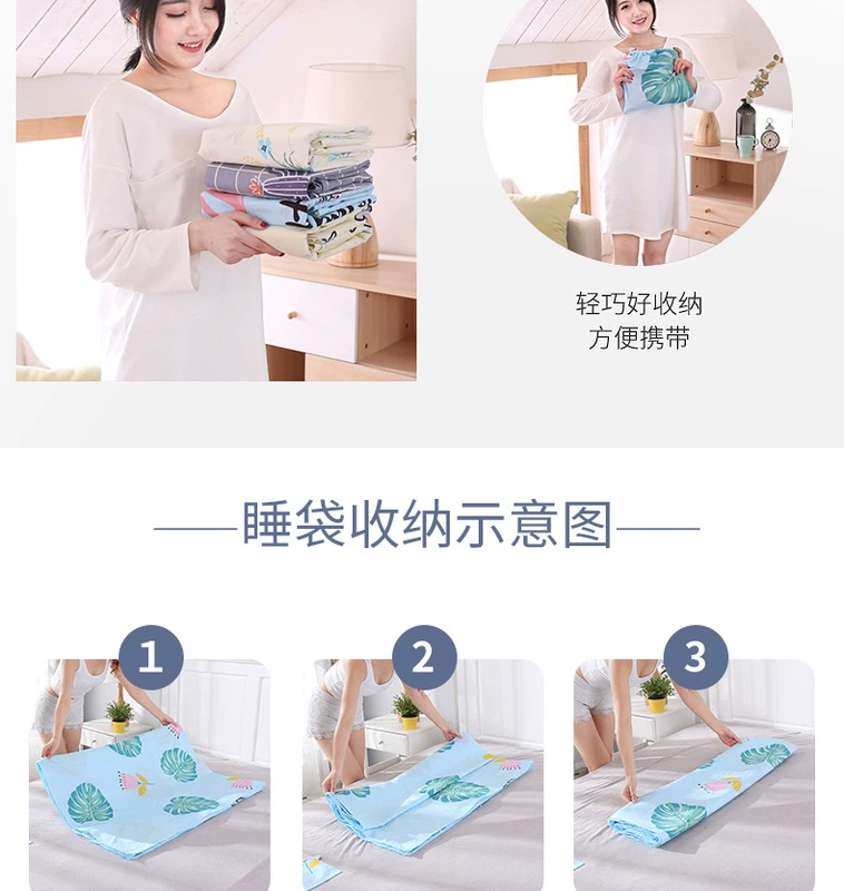 Khách sạn du lịch Henghemei Túi ngủ bẩn Khách sạn đôi Tấm chống bẩn Di chuyển ngủ đơn Du lịch dành cho người lớn