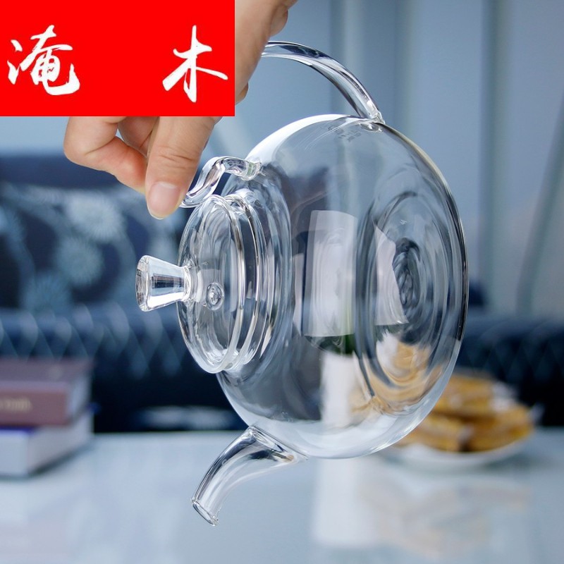 Submerged wood high temperature curing glass teapot health household electrical TaoLu tea set water boiling kettle furnace'm