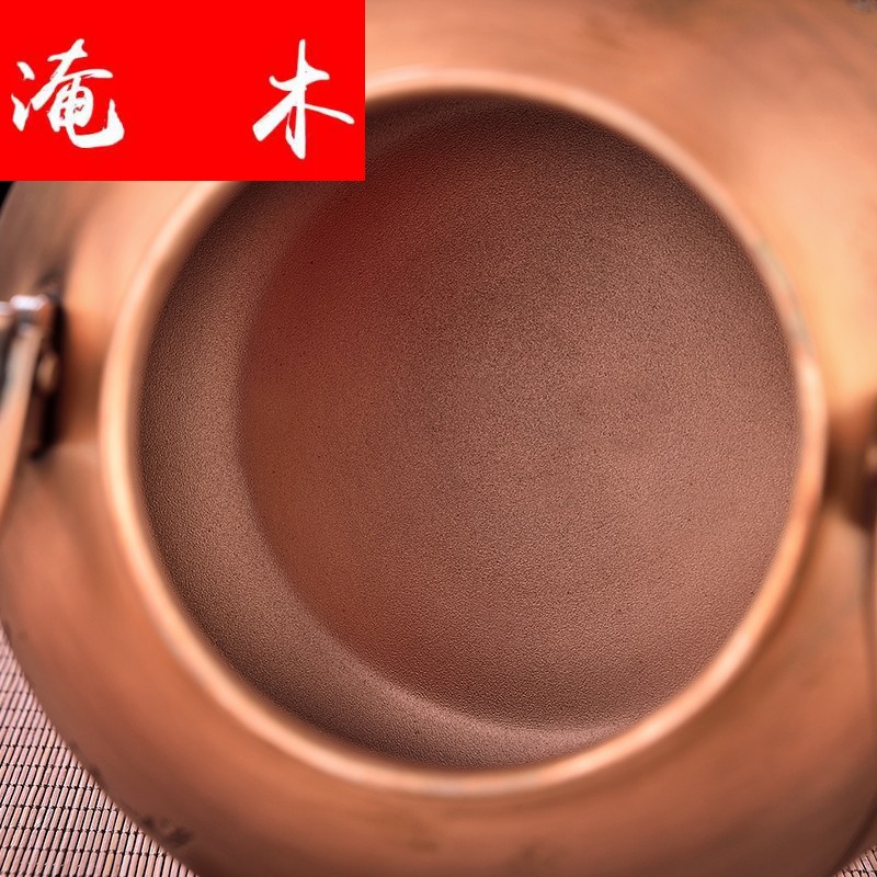 Submerged wood manual copper pot of pure copper electric kettle tea thickening casting plates lotus TaoLu kung fu tea set