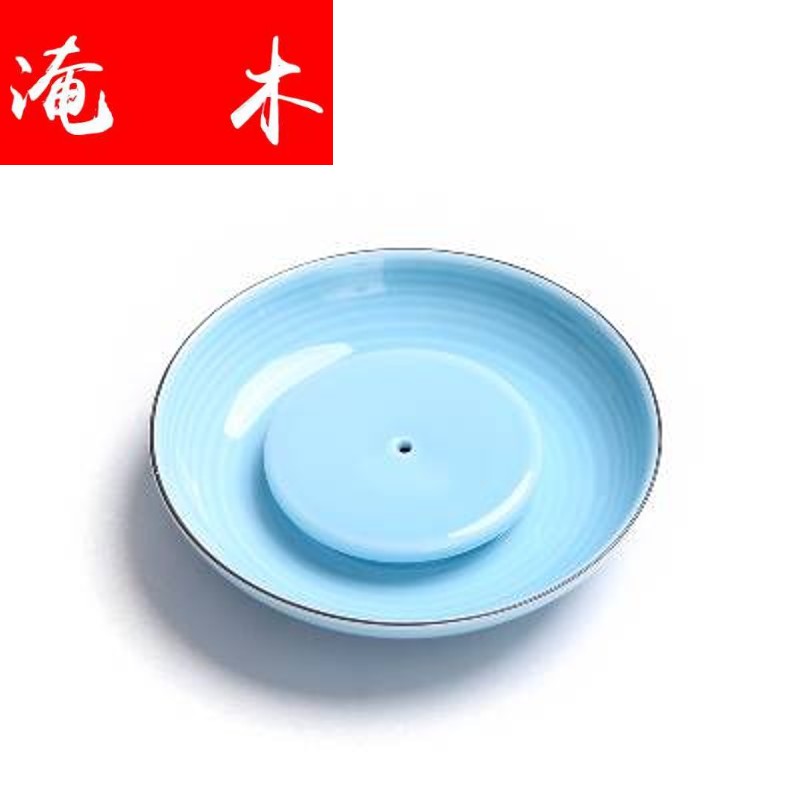 Flooded wood hand - made enamel paint ceramic tureen only three bowl to use hand grasp JingDe tea cup tea bowl