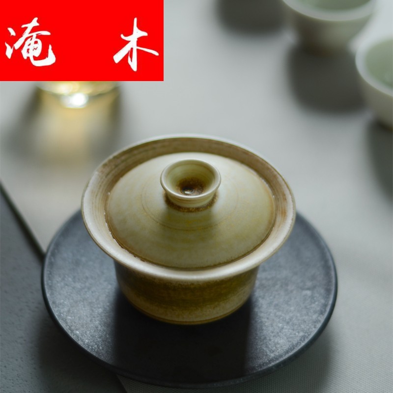Submerged wood small three just tureen jingdezhen ceramic not hot checking retro home tea tea machine