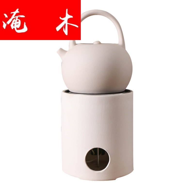 Flooded wooden tea chaoshan back white clay electric TaoLu tea stove kung fu tea boiling tea white ceramic electric furnace heating
