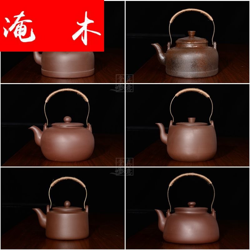 Flooded the wood post old white tea manually violet arenaceous kettle ceramic the boiled tea, the electric TaoLu violet arenaceous cooking kettle household to hold