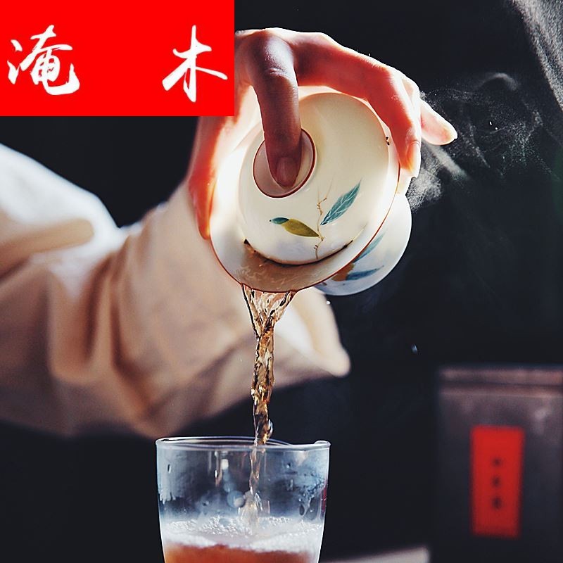 Submerged wood jingdezhen three mercifully kung fu home against hot big three have had been under the glaze enamel loquat tureen tea sets