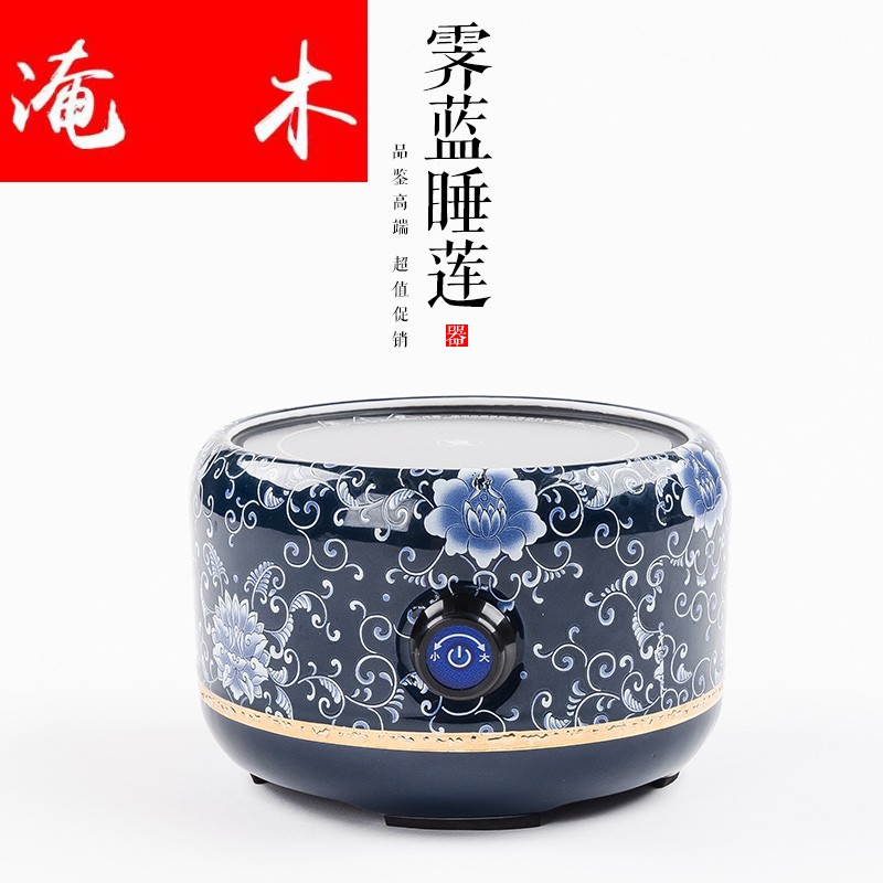 Submerged wood high - temperature flower pot boil tea heat - resistant kung fu tea set the side the glass pot of tea, the electric TaoLu