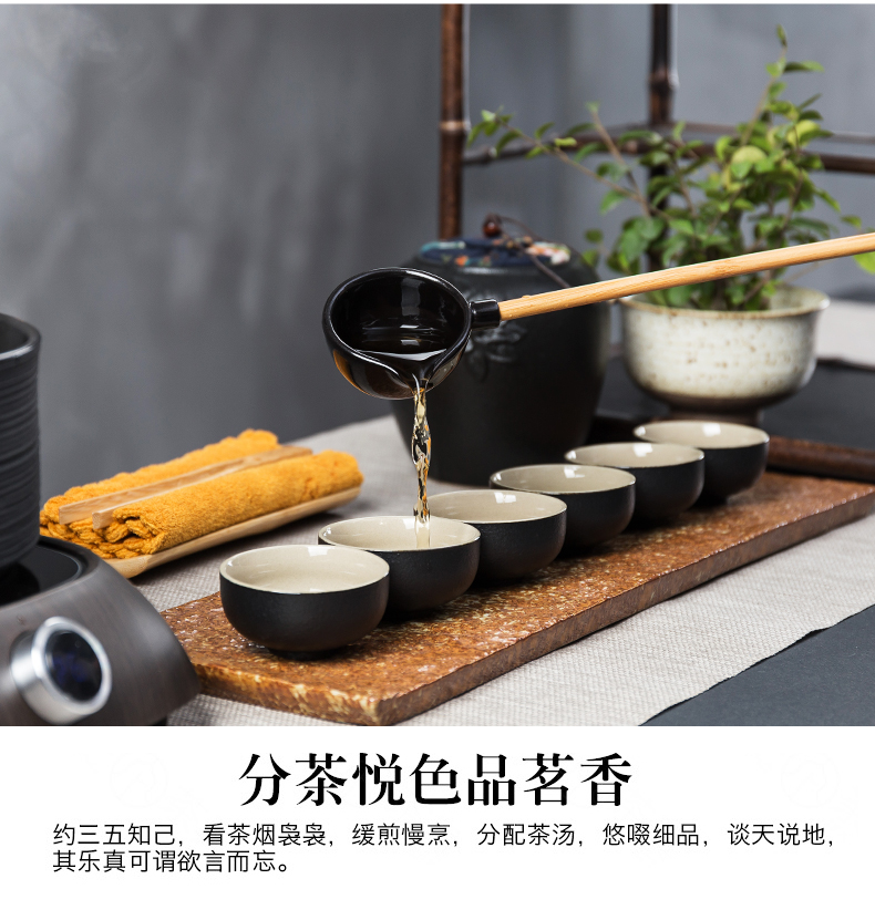 NiuRen ceramic boiling tea ware household electric TaoLu suit warm tea bowl white tea is black tea tea pu 'er retro points