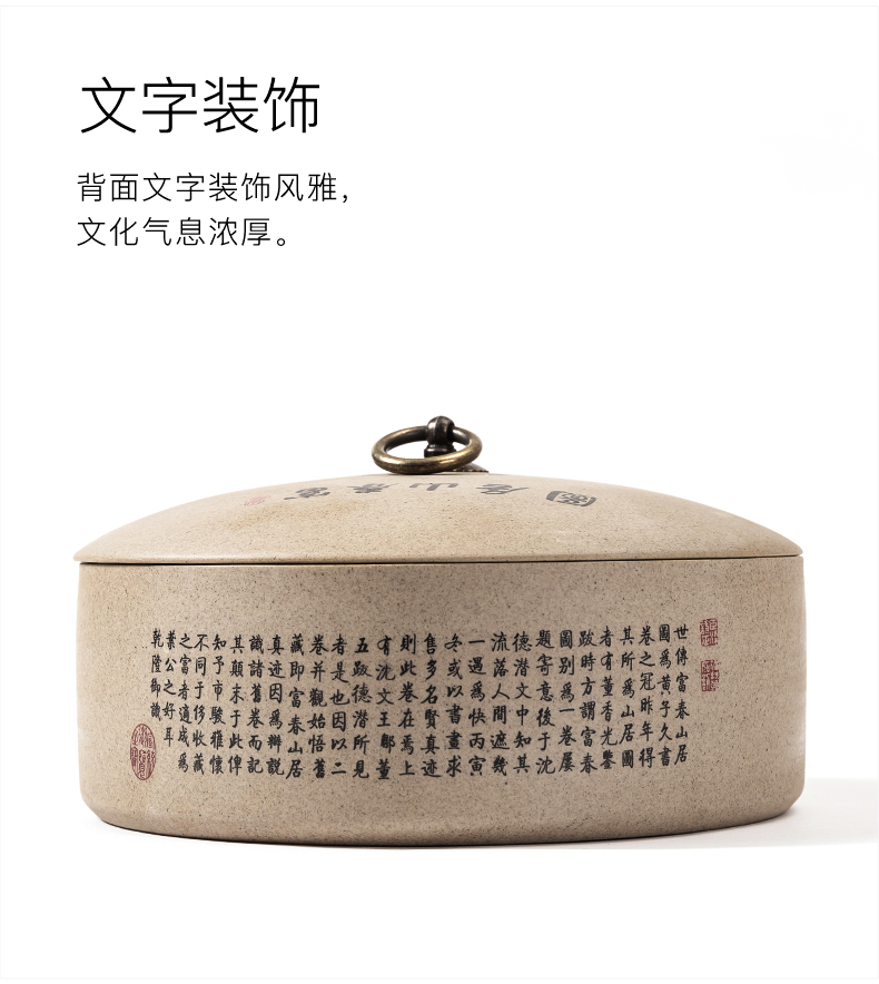 NiuRen coarse some ceramic porcelain with cover large bowl with writing brush washer pu 'er tea pot of tea cake warehouse kung fu tea tea accessories