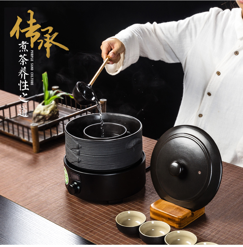 NiuRen household ceramics boiling tea ware bowl with boiling kettle black tea pu 'er automatic tea stove electric TaoLu suits for