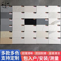 Hangzhou Tongcheng Customized Kitchen Countertop Simple Modern Quartz Stone Backstop Water Integrated Arc Craft Factory Direct Sales