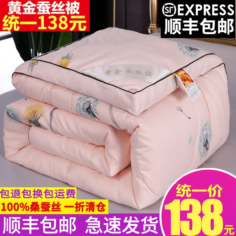 Tongxiang silk quilt 100 mulberry silk spring and autumn quilt winter quilt double cotton quilt core winter 10 catties thickened to keep warm 8