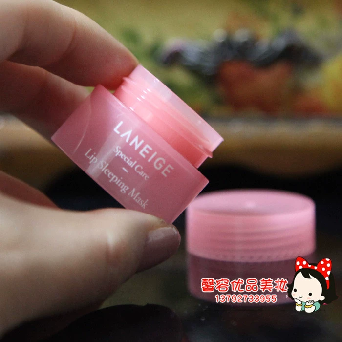 Hàn Quốc Lange Lip Mask Samples Desalination Môi Moisturising Exfoliating Moisturising Anti-Cleft Sleep Lip Mask Chăm sóc môi